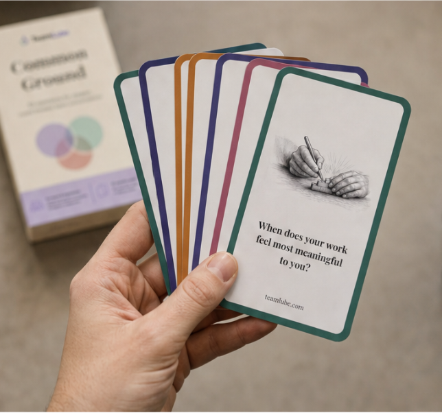 Common Ground – Team building cards for workshops, offsites & team events