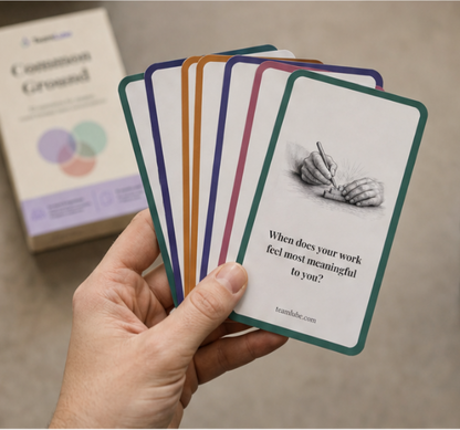 Common Ground – Team building cards for workshops, offsites & team events